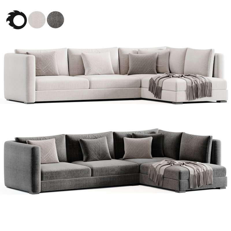 Blake Large Open End Corner Sofa by loomloft Image 2