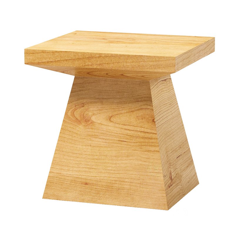 Modern Side Table in Natural Oak Image 1