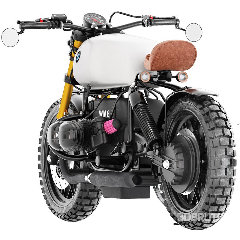 white bmw motorcycle r80 Image 2