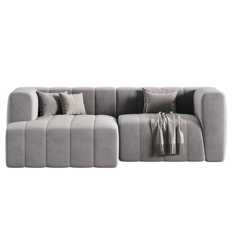 Langham Channel Tufted 2 Piece Modular Sectional Sofa Image 3