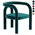 Modern Design Armless Open Back Chairs Fabric Dining Chairs for Home - Thumbnail 2