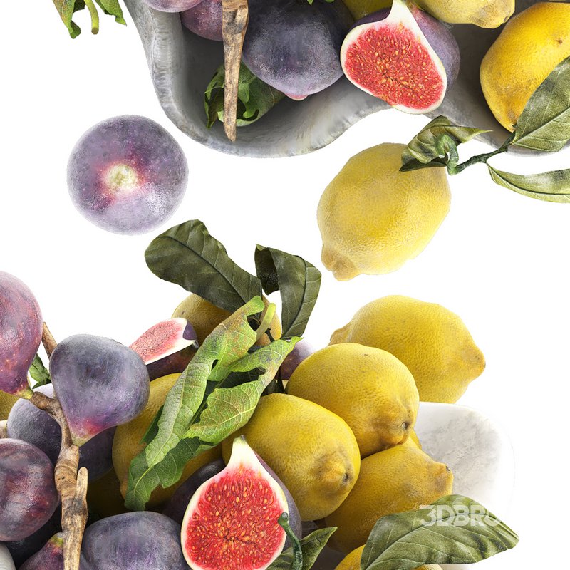 bowl of figs and lemons Image 3