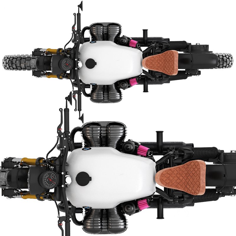 white bmw motorcycle r80 Image 3