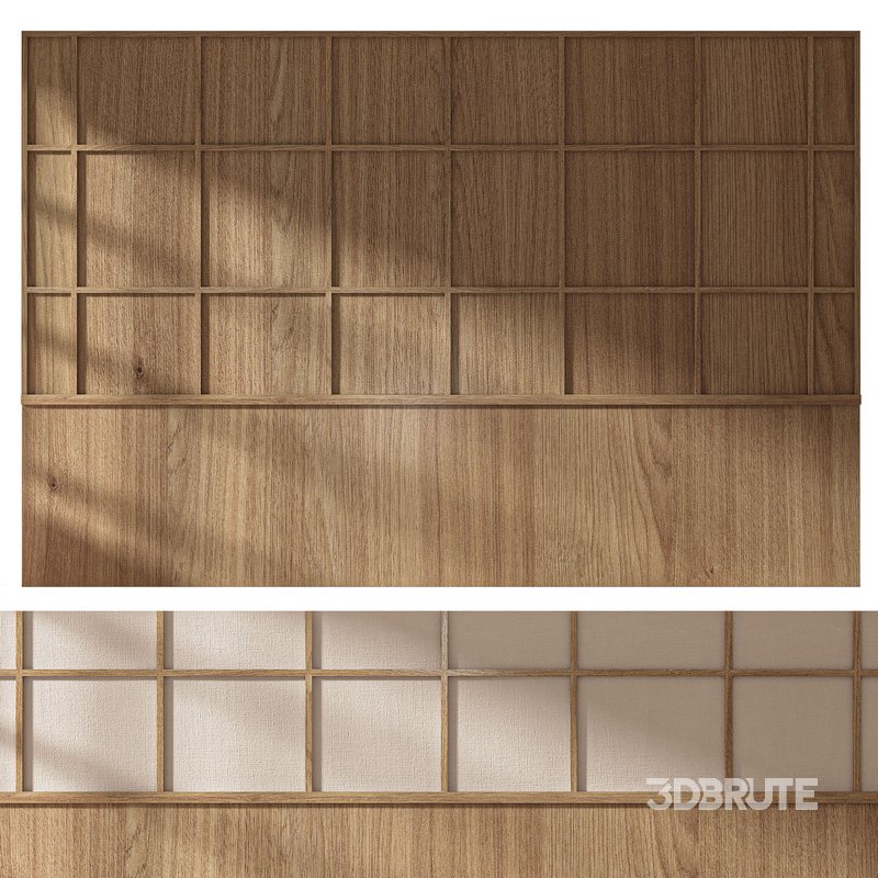 Decorative wall panel composition bedroom set 6 Image 3