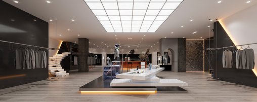 Modern clothing store