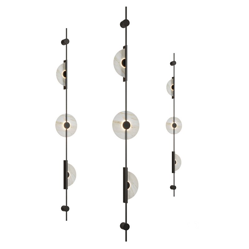 Alabaster Wall Sconce Black Image 1