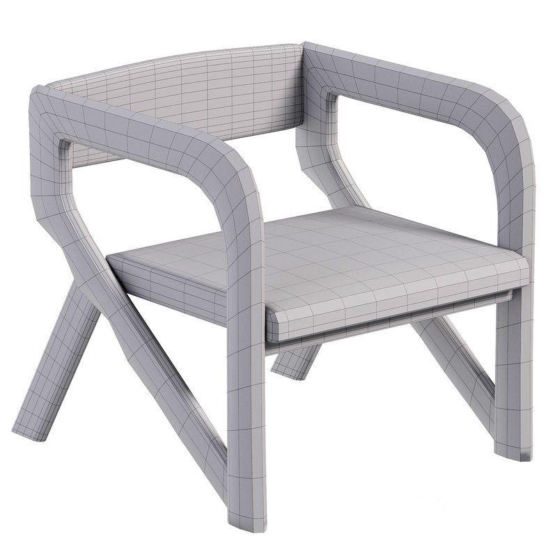 Open Back Arm Chairs Solid Wood Dining Chairs for Dining Room Image 2