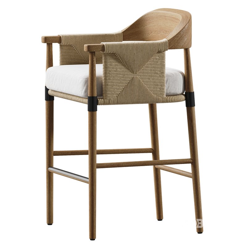 Arteriors Estes Outdoor Bar Stool Image 7