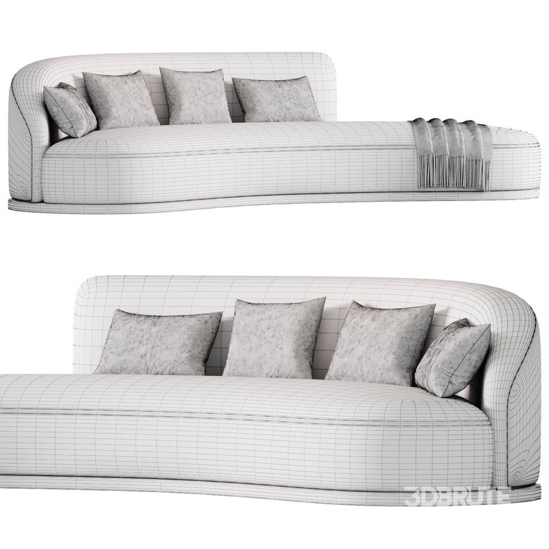 Marseille 2 Sofa in Mohair Image 3