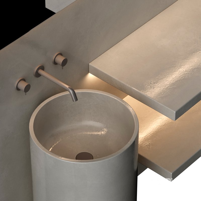 Modern minimalist bathroom furniture Image 2