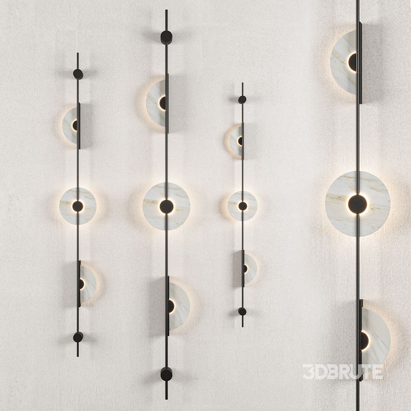 Alabaster Wall Sconce Black Image 4