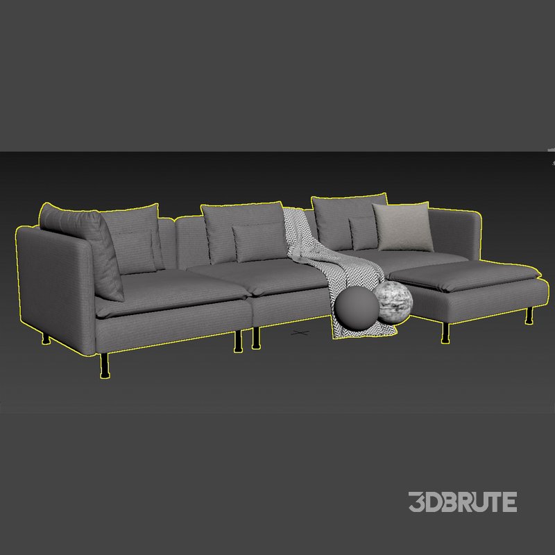 Ikea SODERHAMN section 4 seat Image 5