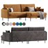 Svaut velvet Sofa - Thumbnail 5