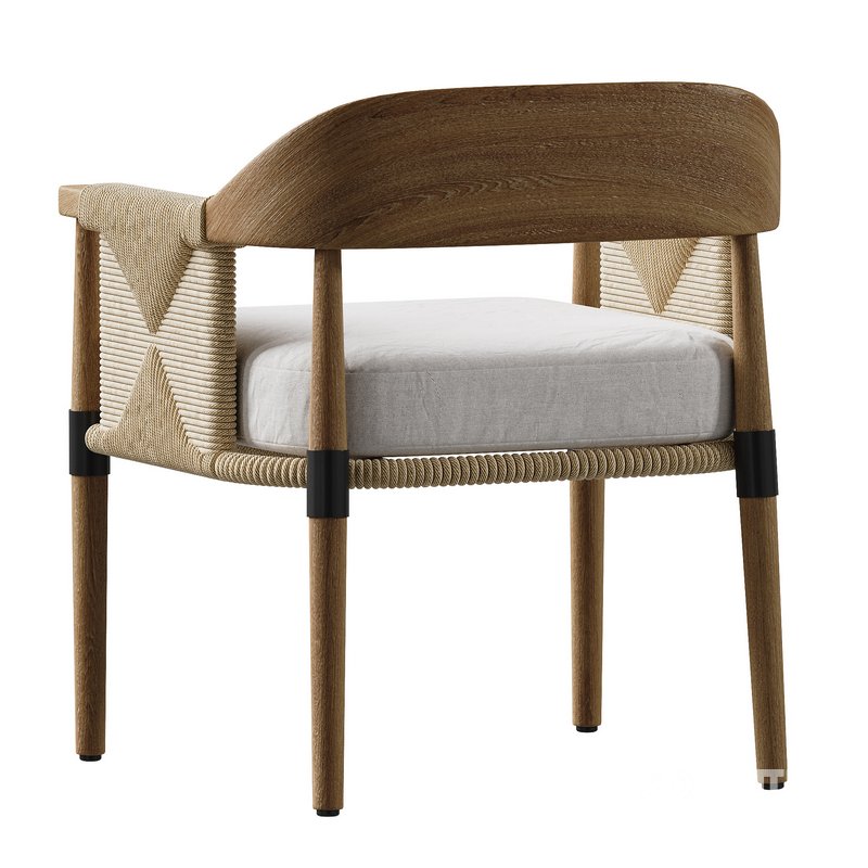 Arteriors Estes Outdoor Dining Chair Image 4