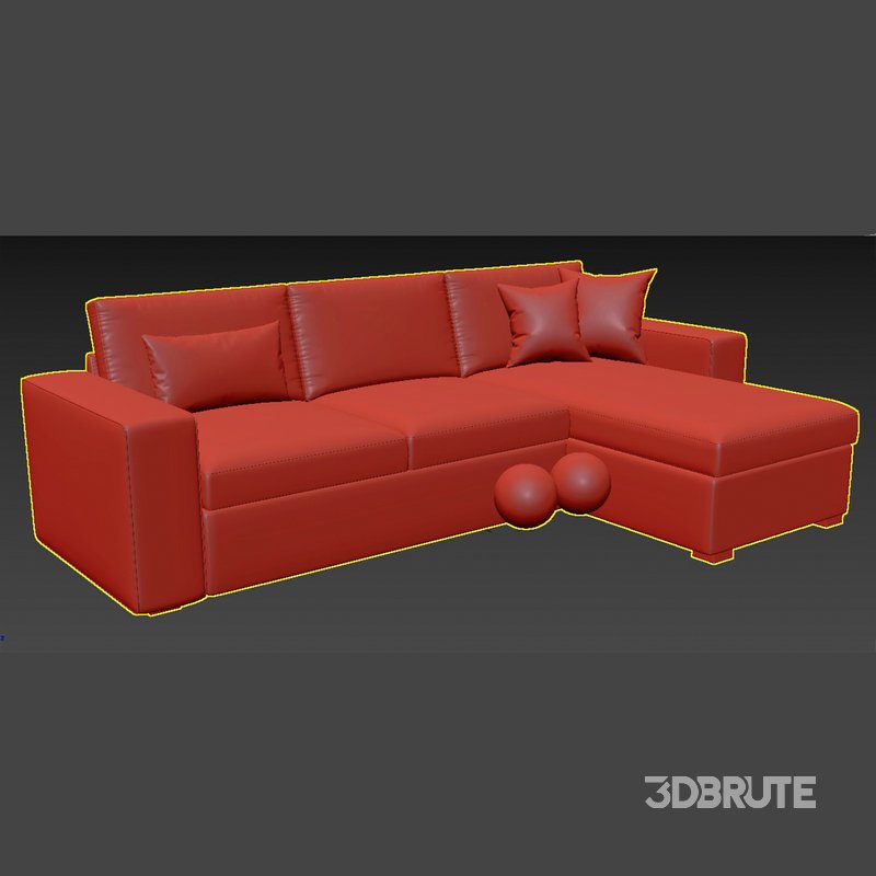 KIVIK 3 seat Sofa and chaise longue by ikea Image 4