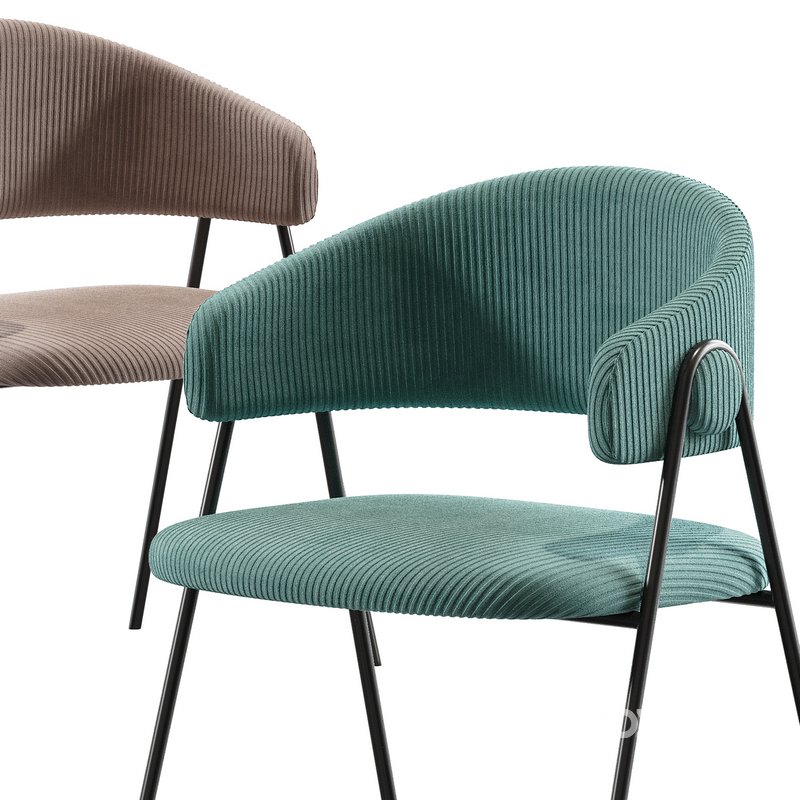 Chair Kolins Velvet Grey Image 5