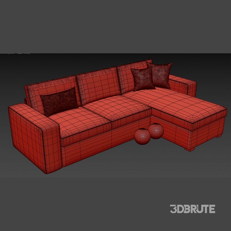 KIVIK 3 seat Sofa and chaise longue by ikea Image 2