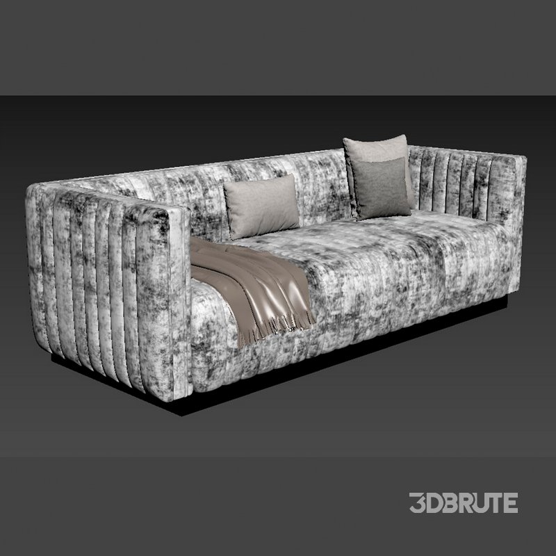 Conjure Channel Tufted Velvet Sofa Image 4