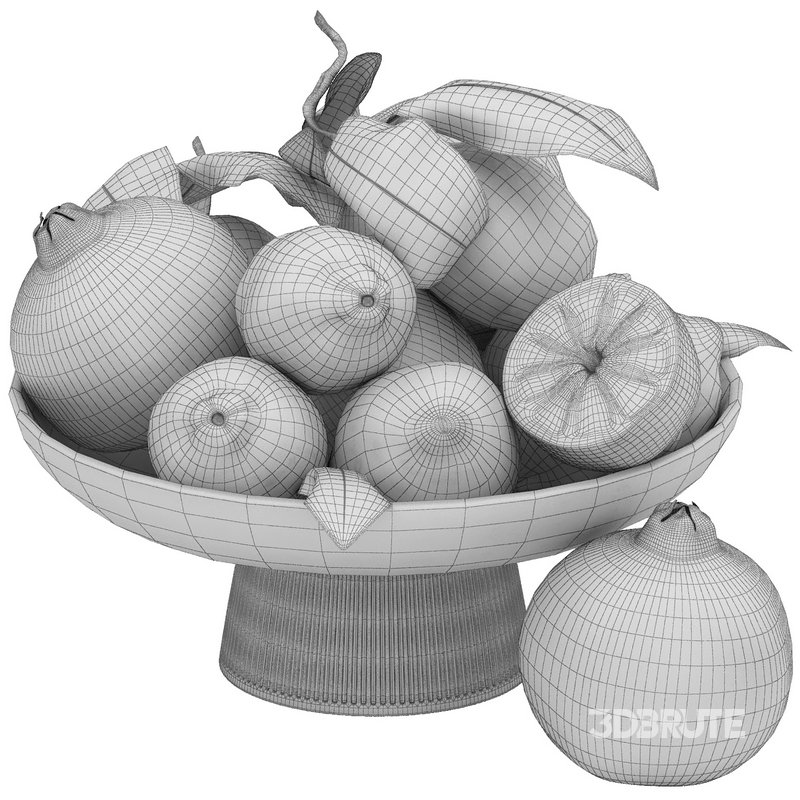 bowl of limes and pomegranates Image 4