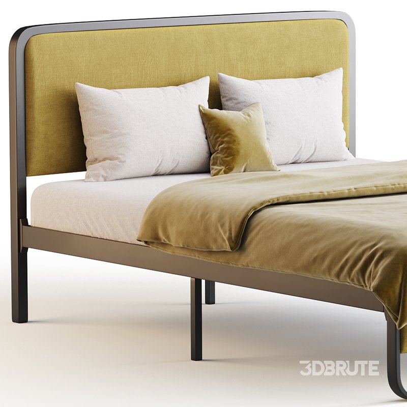 Allewie Queen Size Metal Platform Bed Image 6