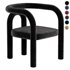 Modern Design Armless Open Back Chairs Fabric Dining Chairs for Home - Thumbnail 6