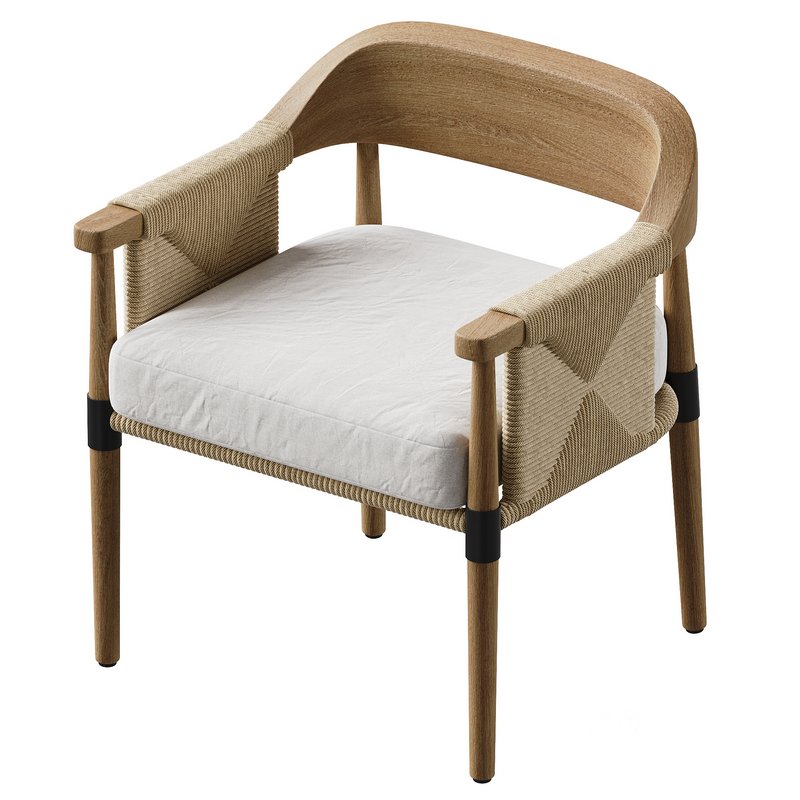 Arteriors Estes Outdoor Dining Chair Image 5