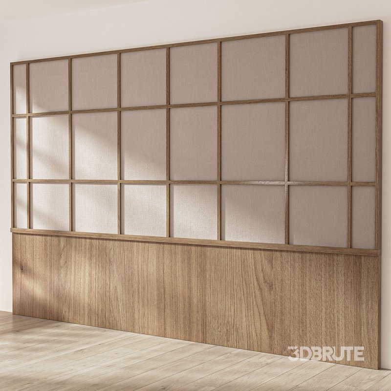 Decorative wall panel composition bedroom set 6 Image 6