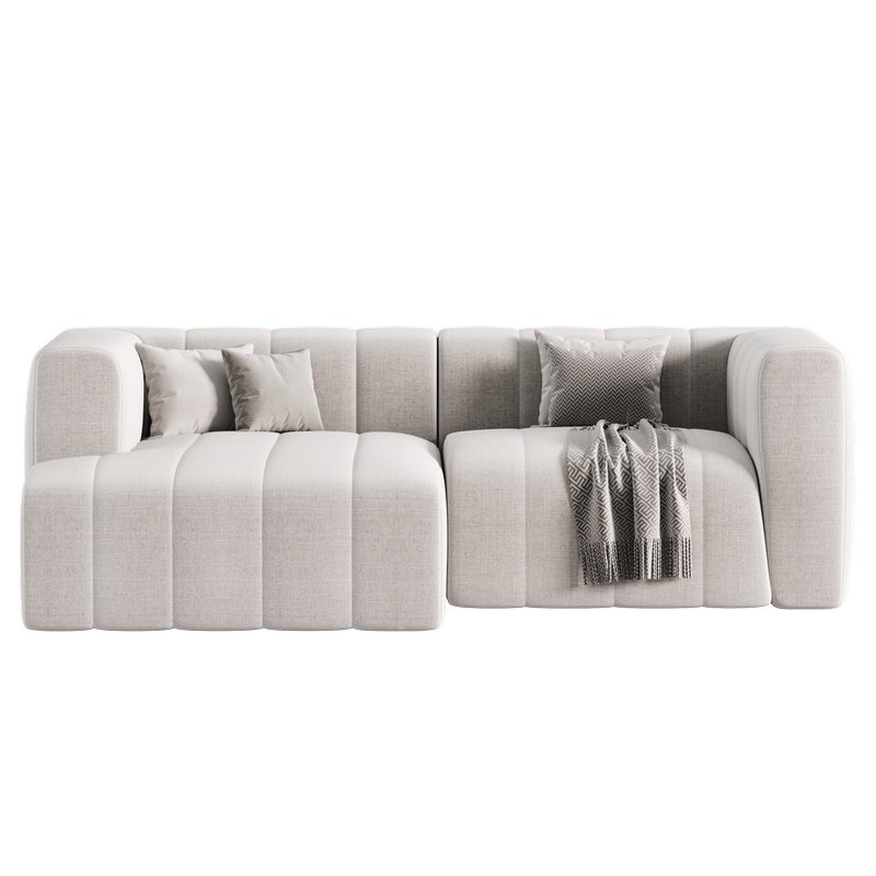 Langham Channel Tufted 2 Piece Modular Sectional Sofa Image 8