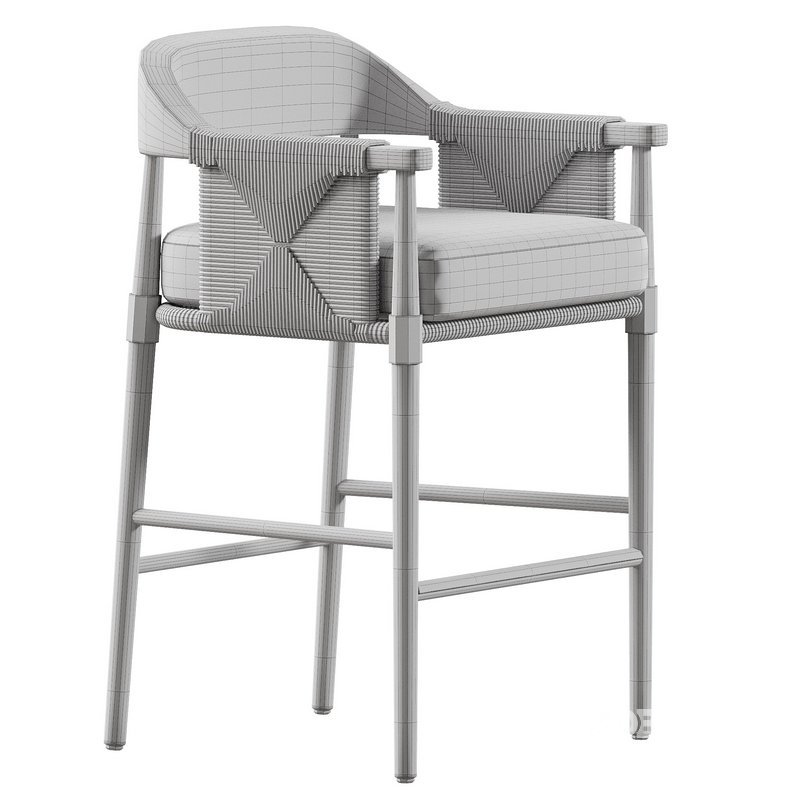 Arteriors Estes Outdoor Bar Stool Image 6
