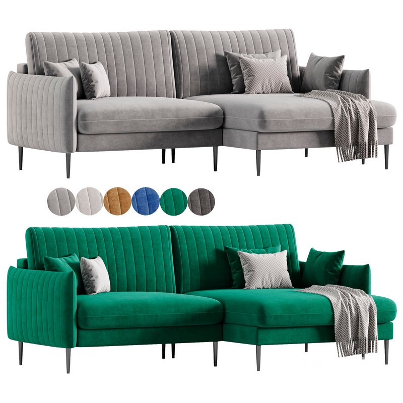 Svaut velvet Sofa Image 11