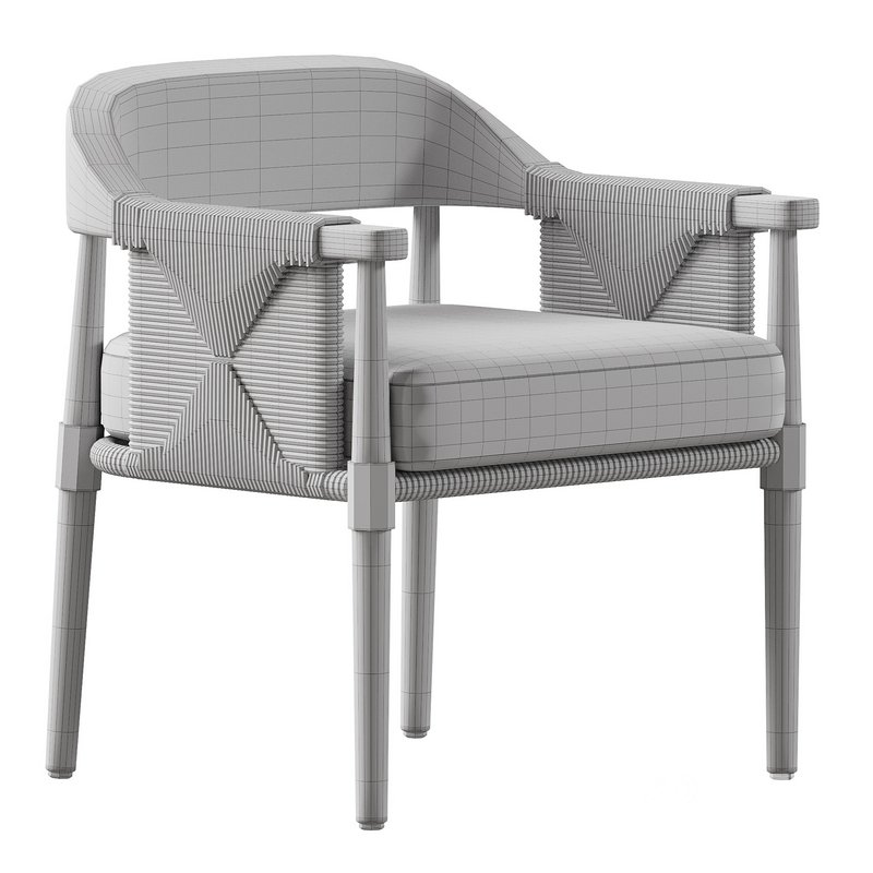 Arteriors Estes Outdoor Dining Chair Image 7