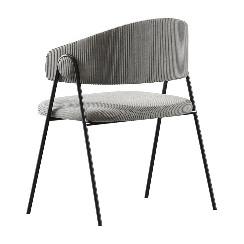 Chair Kolins Velvet Grey Image 7