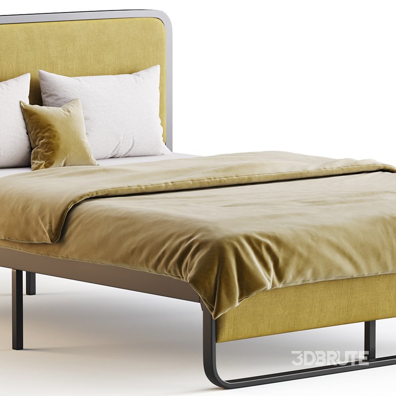 Allewie Queen Size Metal Platform Bed Image 7