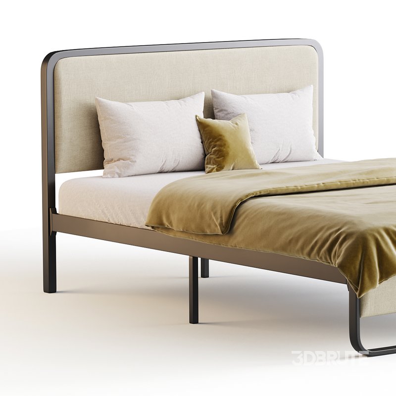 Allewie Queen Size Metal Platform Bed Image 9