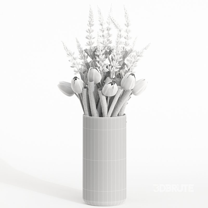 bouquet set04 tulip flower Image 4