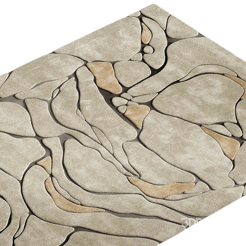 Nina Takesh Aude Teal & Ivory Rug Image 2