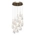 Glace White 15-Light Round Multi-Drop Pendant - Thumbnail 1