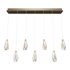 Glace White Rectangular 7-Light Multi-Drop Pendant - Thumbnail 1