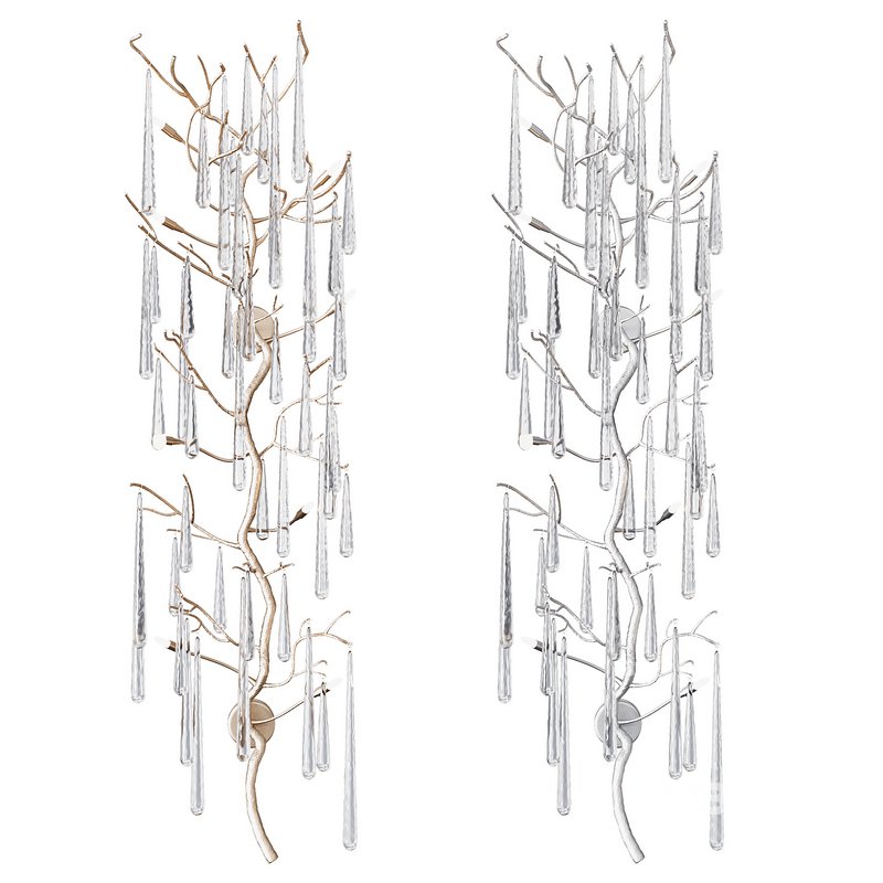 Illuminated Eight-Light Wall Sculpture Image 2