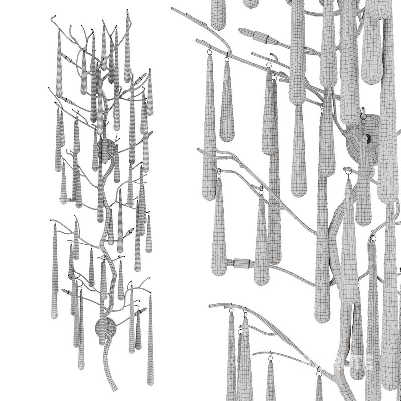 Illuminated Eight-Light Wall Sculpture Image 3