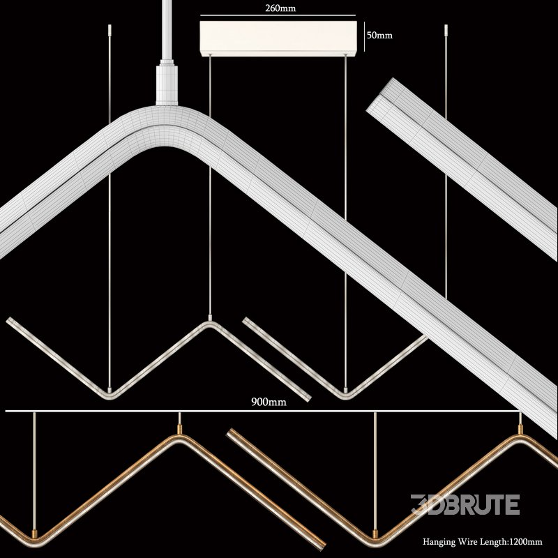 LED Minimalist Chandelier Image 4