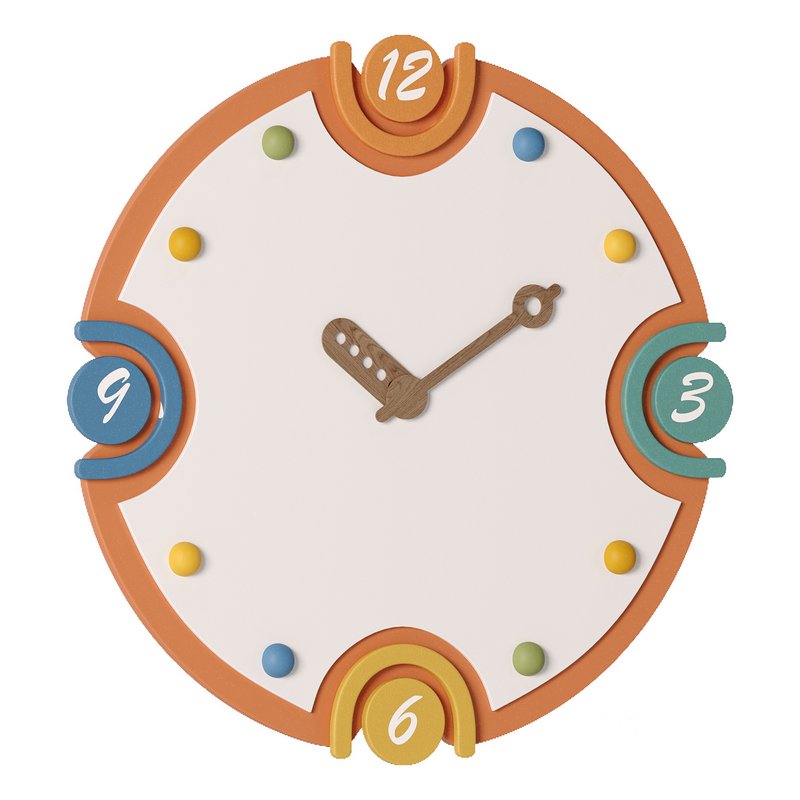 Minimalist Silent Wall Clock for Kids Bedroom Image 3