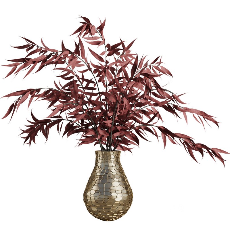 Red branches vase Set44 Image 1