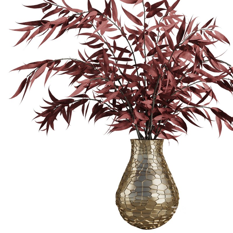 Red branches vase Set44 Image 2