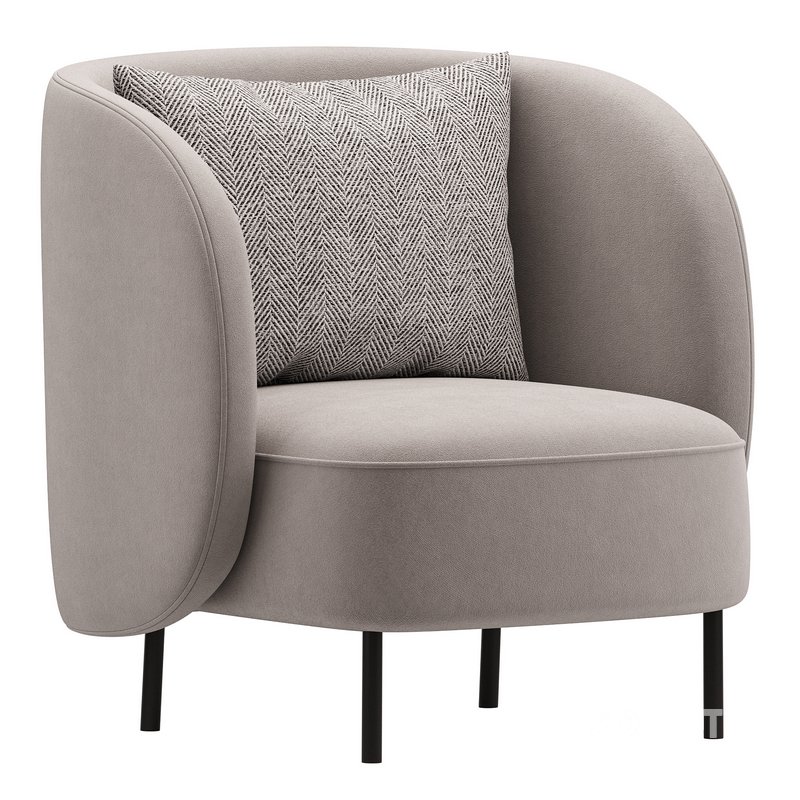 Modern Boucle Accent Chair 27.9 Image 1
