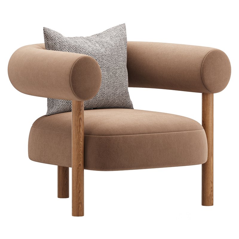 Boston Snow Boucle Chair Image 3