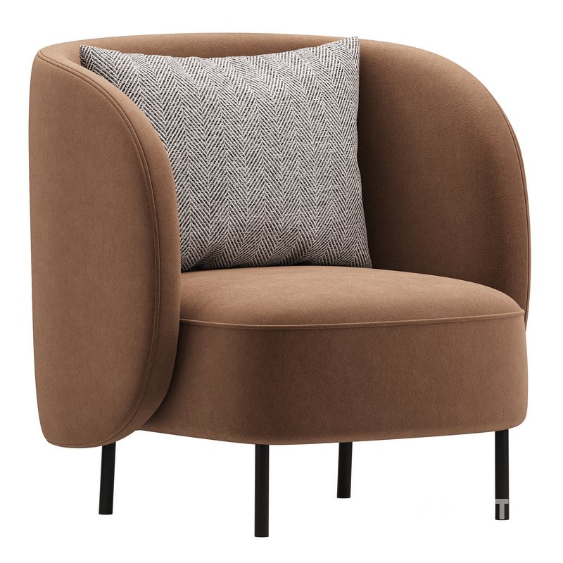 Modern Boucle Accent Chair 27.9 Image 3