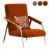 Mid century Accent Chair Velvet - Thumbnail 3
