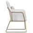 Gray Velvet Accent Chair Modern Upholstered Arm Chair with Gold Legs Pillow Included - Thumbnail 4