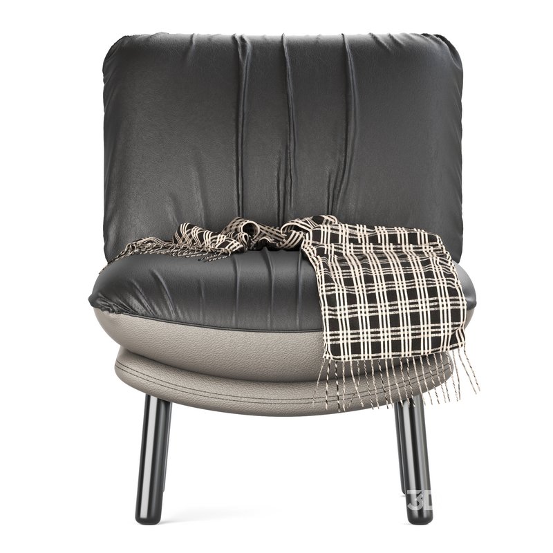 Zuiver Lazy Accent Chair in Vintage Brown Image 3